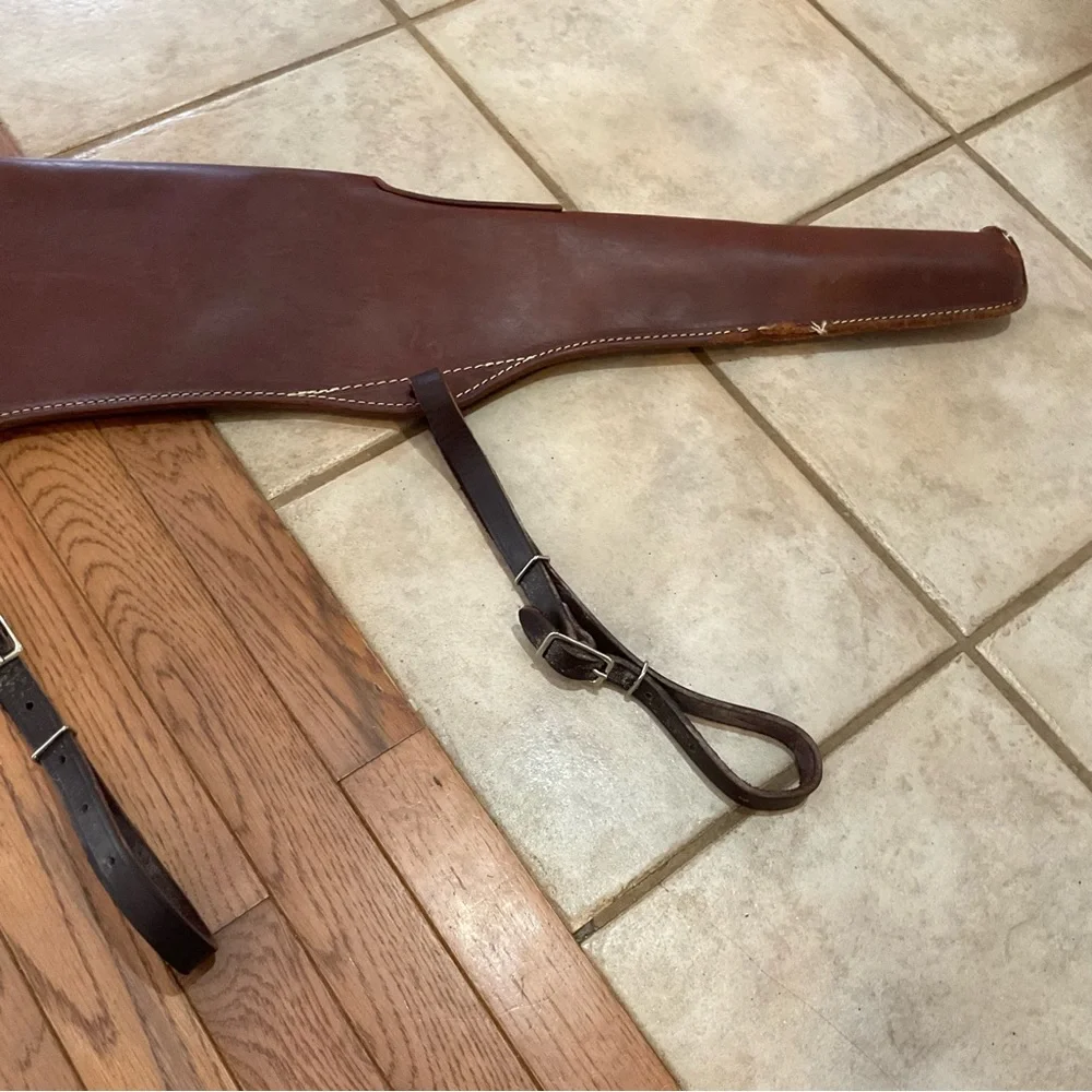 Leather scabbard, custom made, brown in color, protection and luxury, NWT - Picture 3 of 8